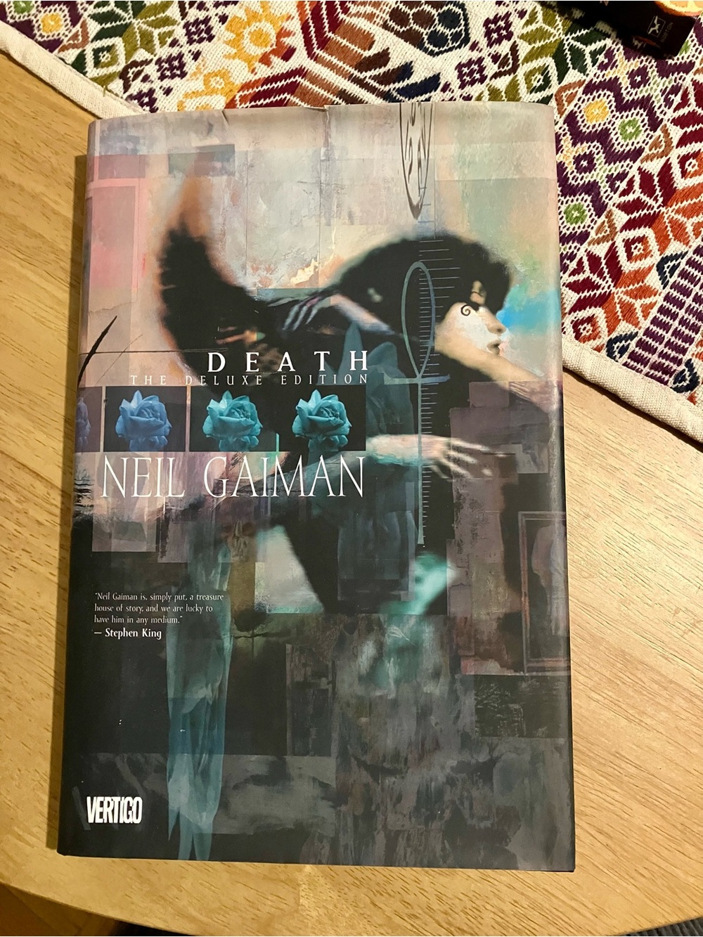 Neil Gaiman "Death: The Deluxe Edition" Hardcover Graphic Novel - Teal & Black